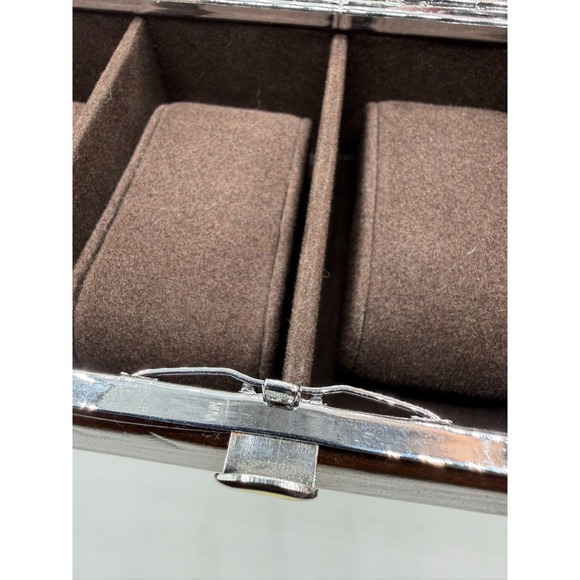 Berkshire Vintage Brown Leather Watch Case - 6 Slot Collector Box - Rare - Picture 10 of 16